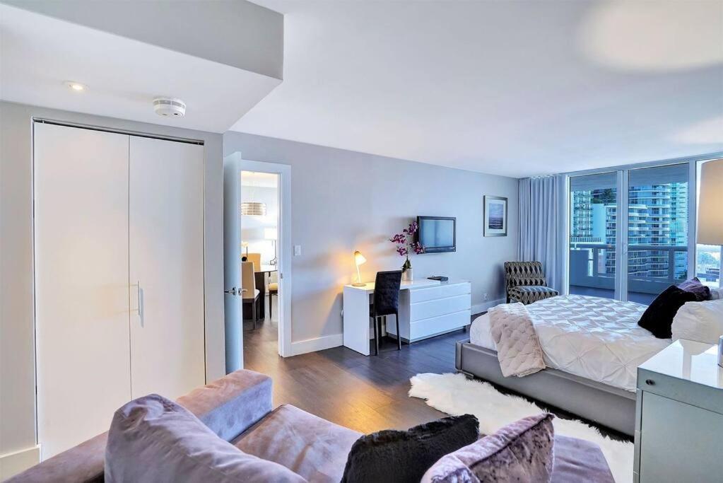Vibes! Biscayne Bay Water And Park Views! Apartamento